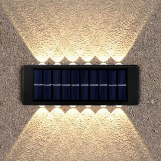 1+1 CADOU lampi solare de perete cu iluminare sus si jos 12 LED-uri