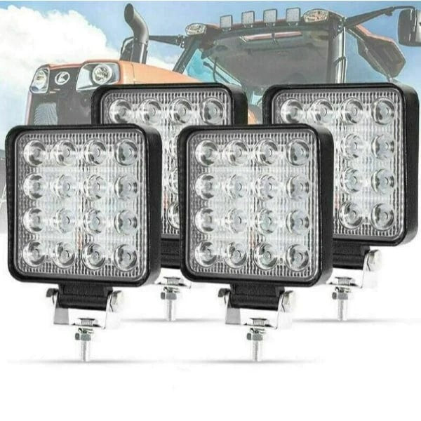 Set 10 proiectoare 16 LED 48W Auto Off-Road IP67