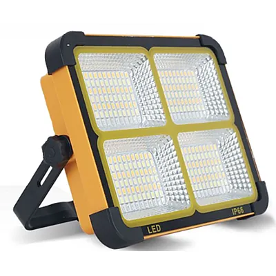 Proiector LED 200 W, lampa solara portabila