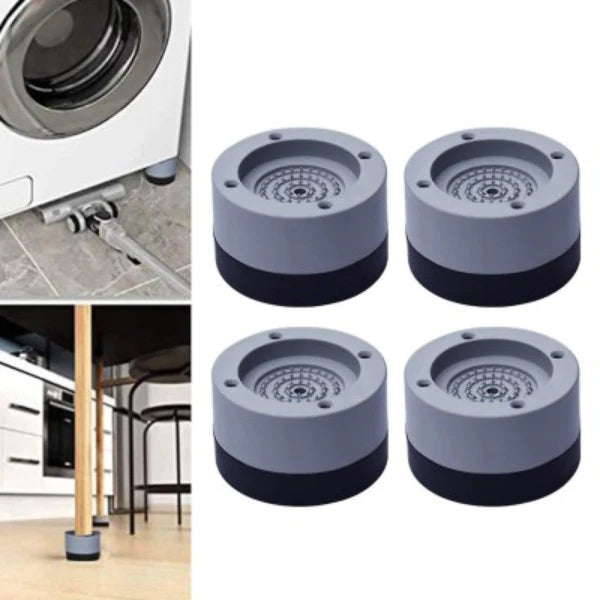 1+1 CADOU - Set 4 suporti anti-zgomot și anti vibratii pentru mașina de spălat