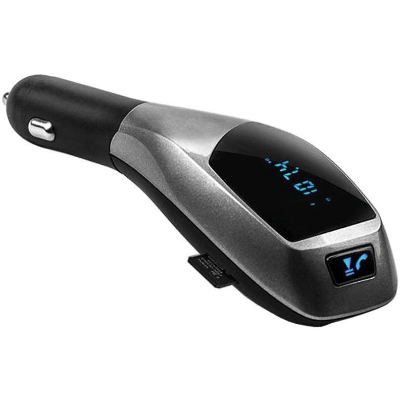 Modulator FM Bluetooth pentru Masina Wireless Car Kit X7, Incarcator USB, MP3, microSD, Handsfree, Telecomanda, Negru