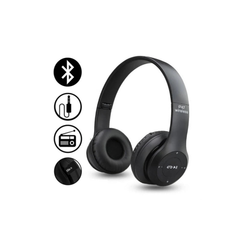 Casti Wireless, Bluetooth 4.1, FM Radio, MP3 player, microfon incorporat