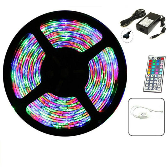 Banda led rgb multicolor cu telecomanda 5 metri